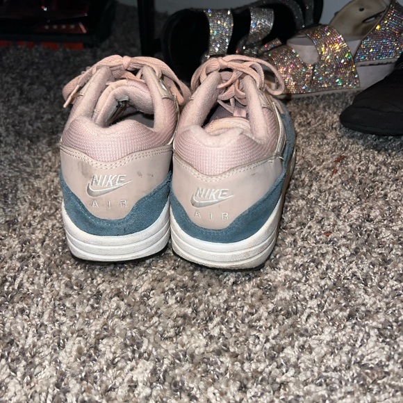 Women's Pink and Blue Sneakers - Picture 3 of 4